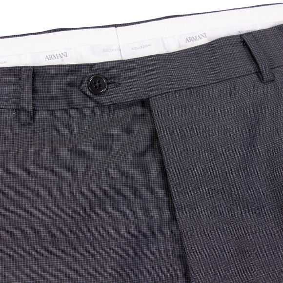 Armani Collezioni Mens 36x34 Grey Flat Front Dress Pants 100% Wool - Picture 1 of 16